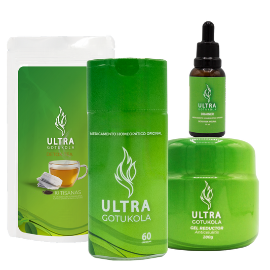 LÍNEA GOTUKOLA CÁPSULAS + GEL + DRAINER